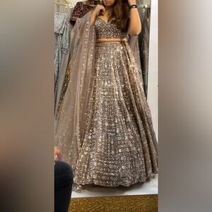 Lehnga Choli with Dupatta. Fully Hand Embroidered